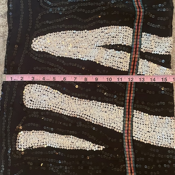 Foley + Corinna sz XS SILK Zebra Sequin SEXY Mini Dress NWT Paris Hilton COUTURE - Picture 10 of 17